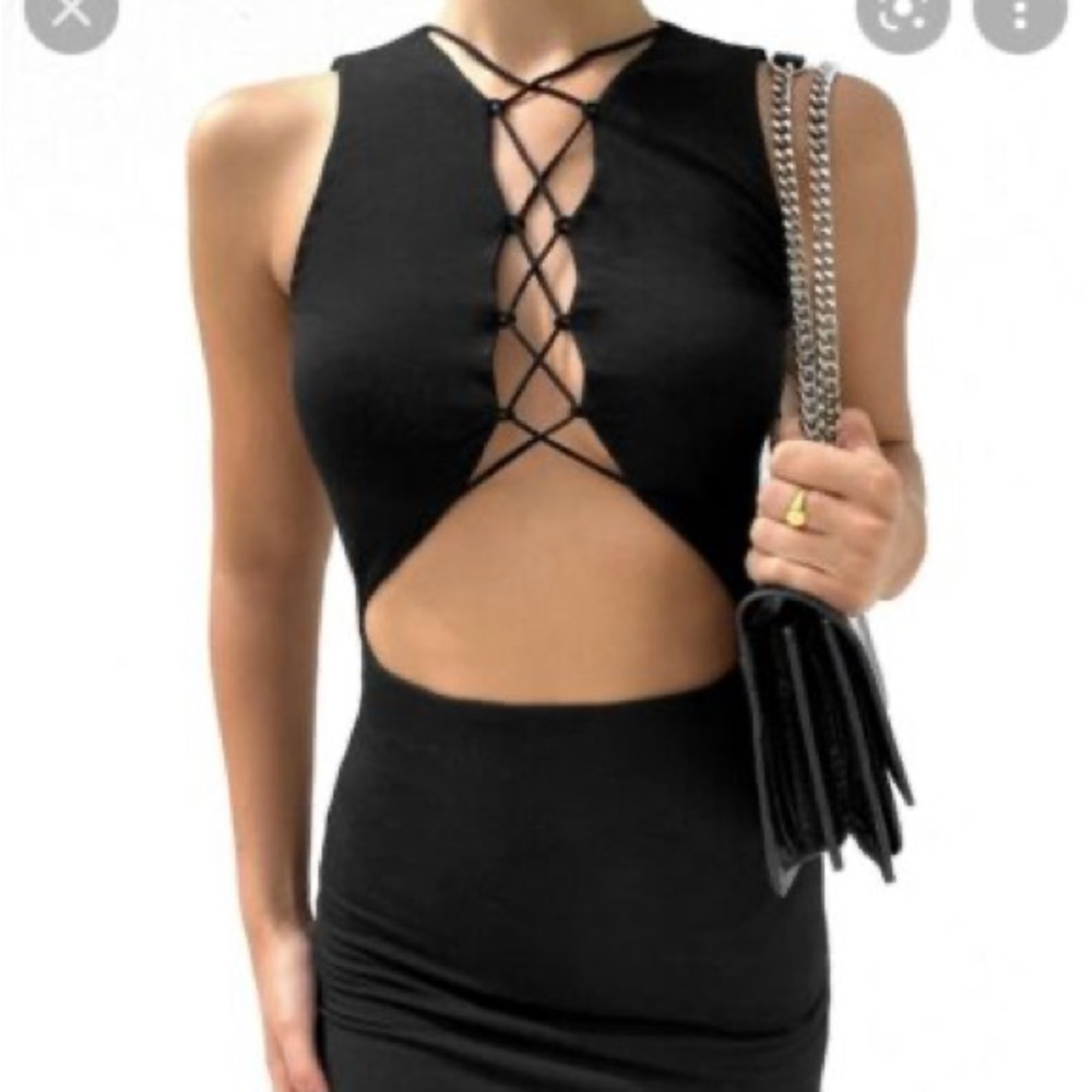 NWT Tiger Mist Black Dress Size Medium